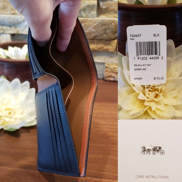 **SALE - Last One!** NEW Coach Calf Leather Wallet - Picture 3 of 6